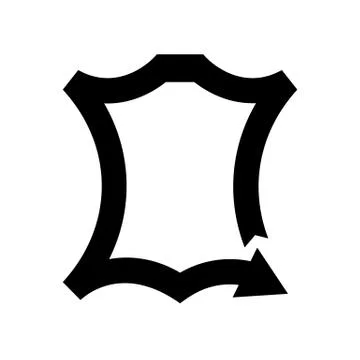 Leather logo icon. Vector recycled leather symbol Illustrazione stock