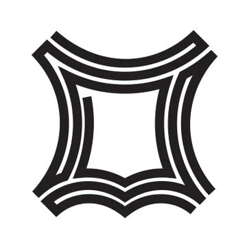 Leather logo icon. Vector recycled leather symbol Illustrazione stock