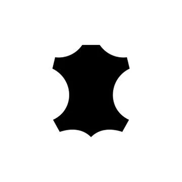 Leather logo icon. Vector recycled leather symbol Ilustração Stock