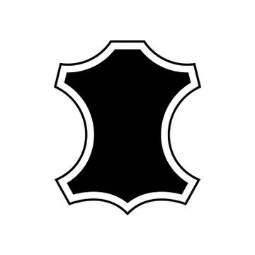 Leather logo icon. Vector recycled leather symbol Stock-Illustration