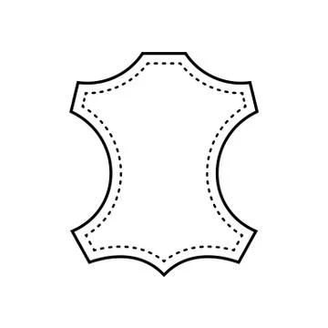 Leather logo icon. Vector recycled leather symbol Illustrazione stock