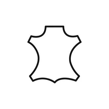 Leather logo sign vector outline Stock Illustration