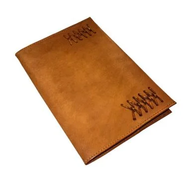 Leather notebook movable cover Stock Photos