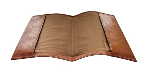 Leather notebook movable cover Stock Photos