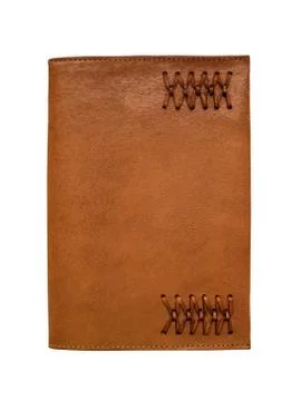Leather notebook movable cover Stock Photos