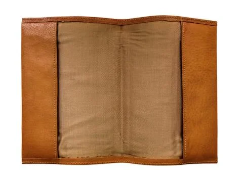 Leather notebook movable cover Stock Photos