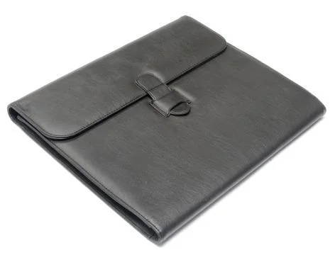 Leather paperwork Stock Photos