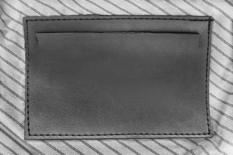 Leather patch pocket Stock Photos