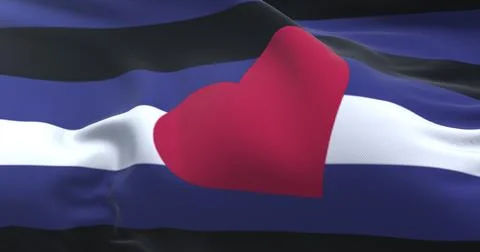 Leather pride flag Stock Illustration