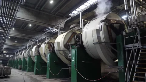 Leather production equipment Stock Footage 233166673