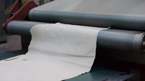 Leather production Video stock 233165218