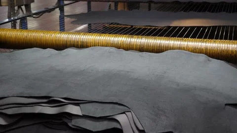 Leather production Video stock 233166169