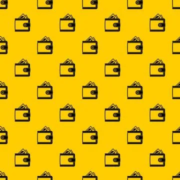 Leather purse pattern vector 스톡 일러스트