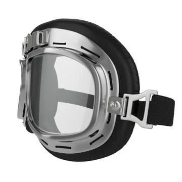 Leather race goggles Stock Illustration