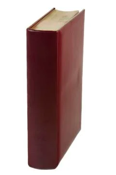 Leather red book Stock Photos