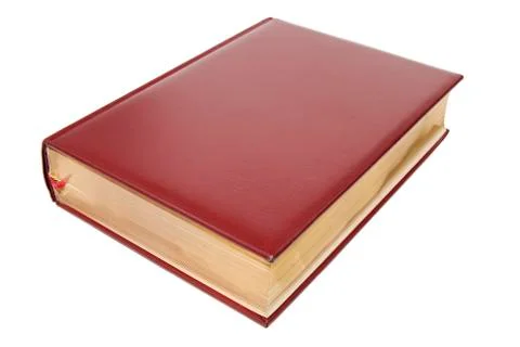 Leather red book Stock Photos