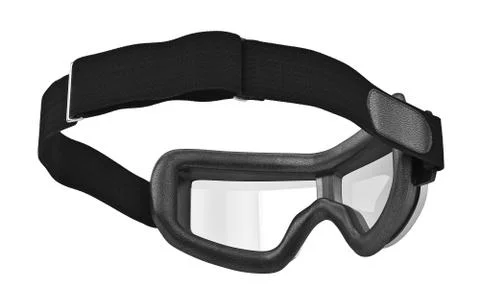 Leather retro glasses with strap, bottom view Stock Illustration