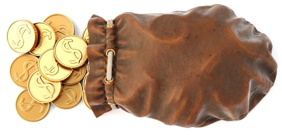 Leather sack Stock Illustration