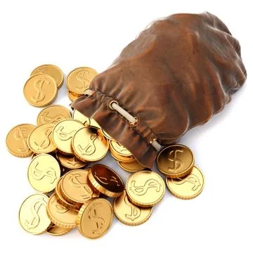 Leather sack Stock Illustration