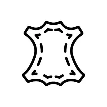 Leather sample icon vector outline illustration Ilustración de archivo