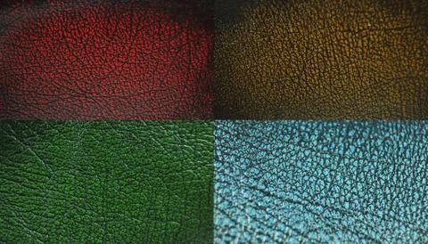 Leather samples Stock Photos