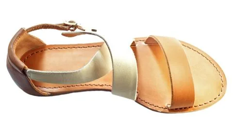 Leather sandals Stock Photos