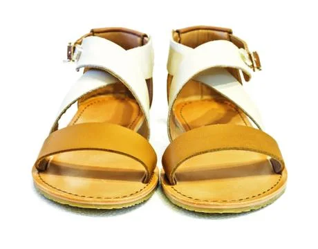 Leather sandals Stock Photos