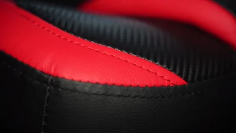 Leather seat stitching Stock Footage 163262457