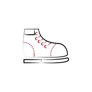 Leather, shine, shoe 2 colored line icon. Simple colored element illustration Illustrazione stock