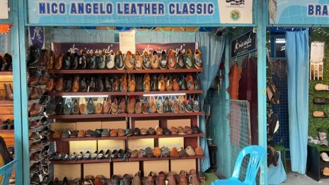 Leather Shoes Store Stock Footage 326080951