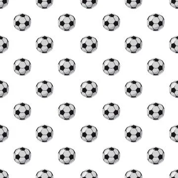 Leather soccer ball pattern Illustrazione stock