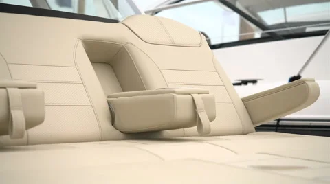 Leather sofa on a boat Stock Footage 62561810