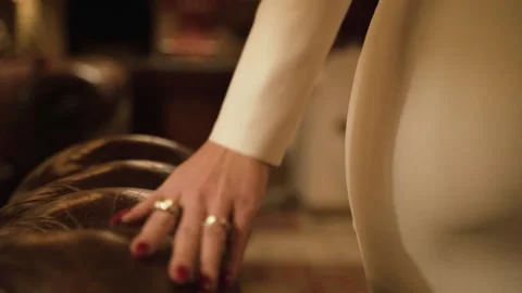 Leather sofa Stock Footage 146697080