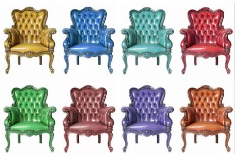 Leather Sofa set Stock Photos