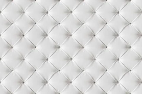 Leather Sofa Texture Seamless Background, White Leathers Upholstery Pattern Stock Photos
