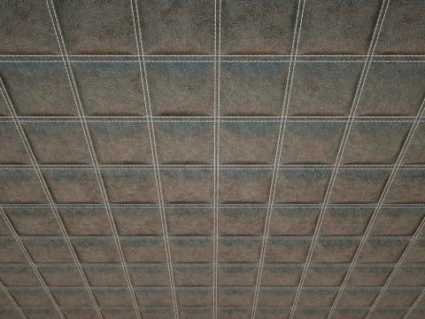 Leather square stitched grey texture or background 스톡 일러스트