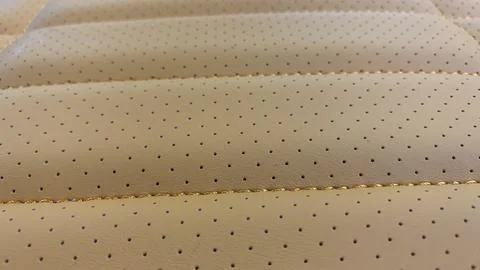 Leather stitched and perforated with pattern, Stock Photos