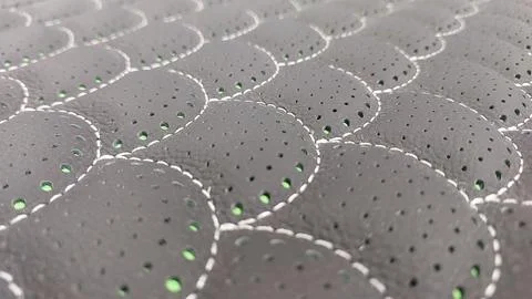 Leather stitched with perforated pattern, Stock Photos