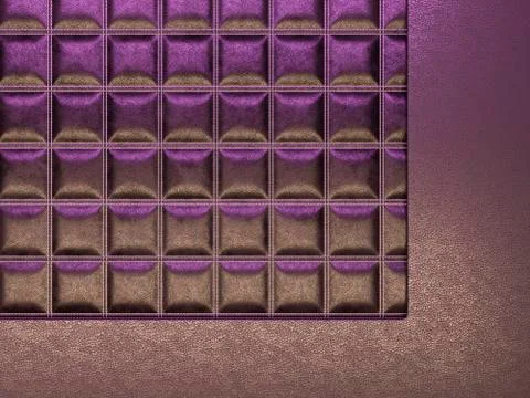 Leather stitched texture or background purple and brown 스톡 일러스트