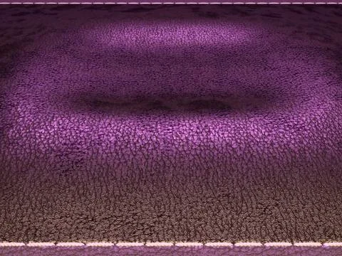 Leather stitched texture or background purple and brown Stock Illustration