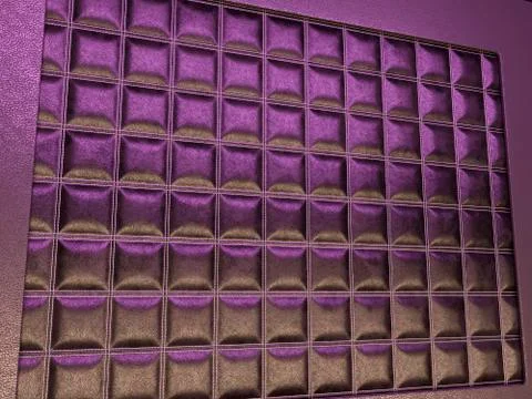 Leather stitched texture or background purple and brown Illustrazione stock