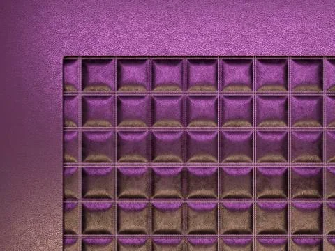 Leather stitched texture or background purple and brown 스톡 일러스트