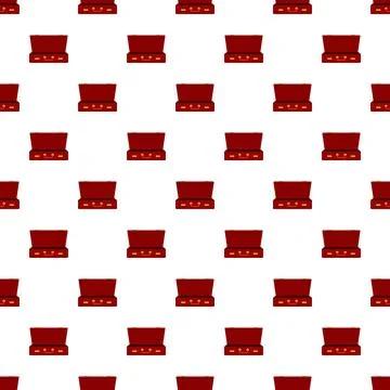 Leather suitcase pattern seamless Stock Illustration
