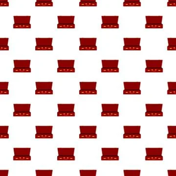 Leather suitcase pattern seamless vector Stock Illustration