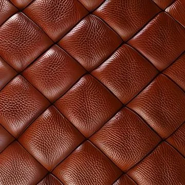 Leather texture background, brown leather material pattern close view squar.. Stock Illustration