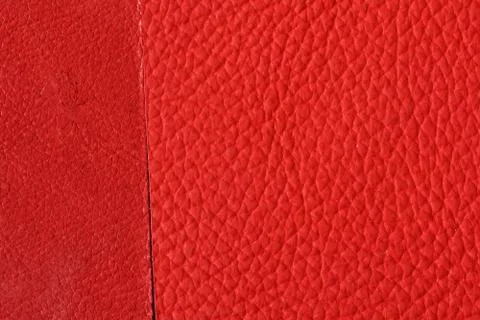 Leather texture as background. Grained, texture closeup. Stock Photos