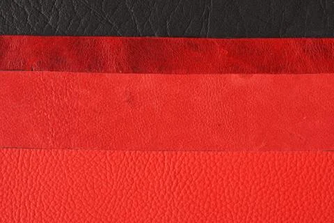 Leather texture as background. Grained, texture closeup. Stock Photos