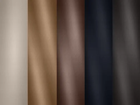 Leather texture as background pattern - material samples Stock Illustration