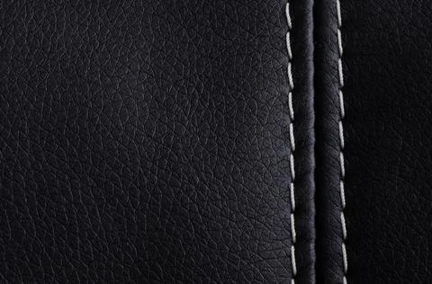 Leather texture black Stock Photos