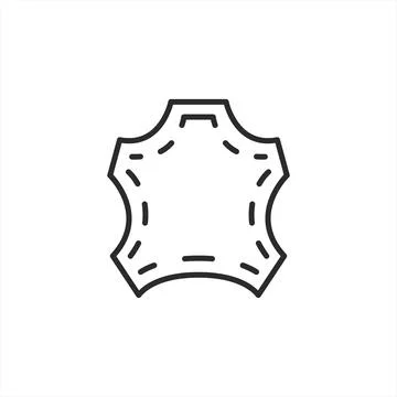 Leather Texture Icon Stock Illustration